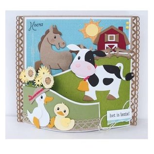 Marianne Design cutting and embossing template: Eline's cow