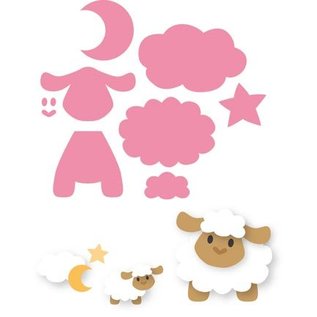 Marianne Design Cutting and embossing template Collectables - Eline's sheep