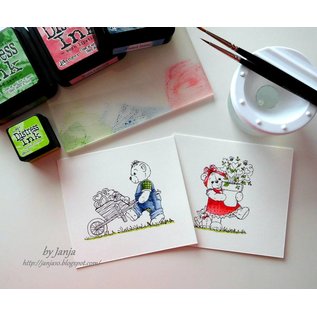 Cottage Cutz NUOVO stamping stampino timbro +: Orso con la carriola