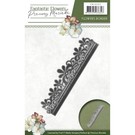 Precious Marieke Stamping template: floral border