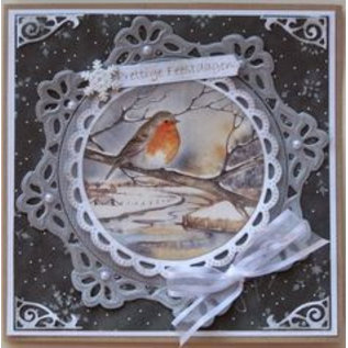 Marianne Design Stamping template: 2 decorative frames and 2 leaves