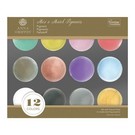 FARBE / STEMPELKISSEN Mix & Match Pigmentpoeder in 12 kleuren!
