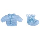 Embellishments / Verzierungen Babyaccessoires Hemdchen + Söckchen babyblau