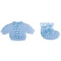 Embellishments / Verzierungen Babyaccessoires Hemdchen + Söckchen babyblau