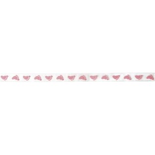 Embellishments / Verzierungen Organza del nastro: Babytapser in rosa baby