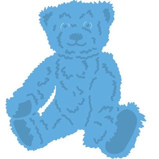 Marianne Design Ponsen sjabloon: Tiny's teddybeer