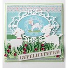 Joy!Crafts / Jeanine´s Art, Hobby Solutions Dies /  Punching template: Border grass with flowers