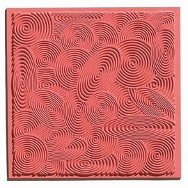 Modellieren 1 textuur mat spiralen, 90 x 90 mm