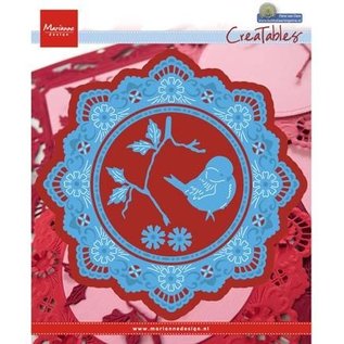 Marianne Design Modèle de poinçonnage: cercle de Petra avec oiseau