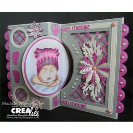 Crealies und CraftEmotions Stamping template, border