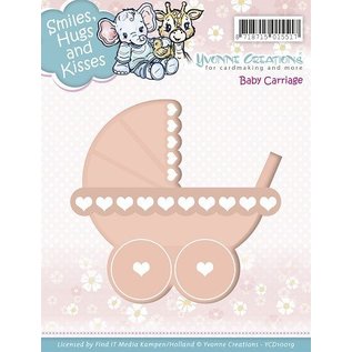 Yvonne Creations Ponsen template: kinderwagen