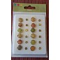 Embellishments / Verzierungen Epoxy Brads, 12 large and 12 smaller ones