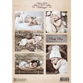 Bilder, 3D Bilder und ausgestanzte Teile usw... Bilderbogen, A4, baby boy