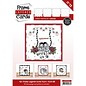 BASTELSETS / CRAFT KITS 12 White Frame Layered Cards + 3D Plates