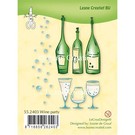 Leane Creatief - Lea'bilities und By Lene Transparent stamp: Wine Party