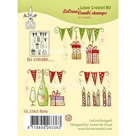 Leane Creatief - Lea'bilities und By Lene Transparent Stempel: Party