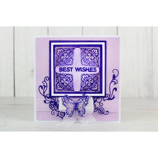 Tattered Lace Stamping template: top square