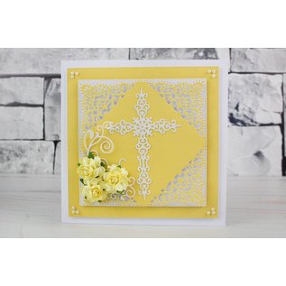 Tattered Lace Stamping template: top square