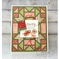 Taylored Expressions Stamping template: Quilted frame