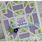 Taylored Expressions Stamping template: Quilted frame