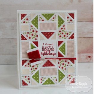 Taylored Expressions Stamping template: Quilted frame