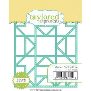 Taylored Expressions Stamping template: Quilted frame