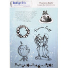 IndigoBlu A5 Gummi Stempel: Peace On Earth