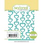 Taylored Expressions Stamping template: Blooming Hearts