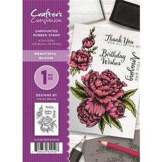 Crafter's Companion Rubber zegel: Beautiful Rose