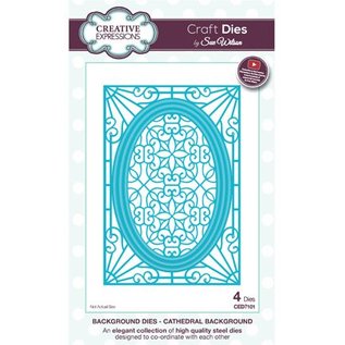 CREATIVE EXPRESSIONS und COUTURE CREATIONS Stamping template: Cathedral Background