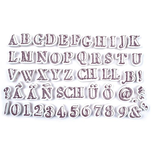 ALADINE Aladine, 54 stamps, letters and numbers + black mini inkpad! ALADINE Aladine, 54 stamps, letters and numbers + black mini inkpad!
