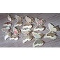 Embellishments / Verzierungen 9 stykke 3D sommerfugle med perler