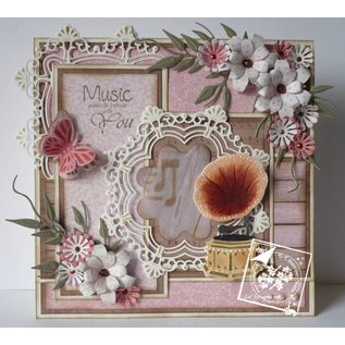 Joy!Crafts / Jeanine´s Art, Hobby Solutions Dies /  La perforación de plantilla: círculo ornamental y flores