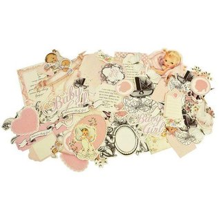 Kaisercraft und K&Company motifs: Baby girl Chipboard