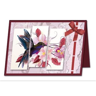 BASTELSETS / CRAFT KITS Bastelset: Triptychonkarten (trifold card) with flowers