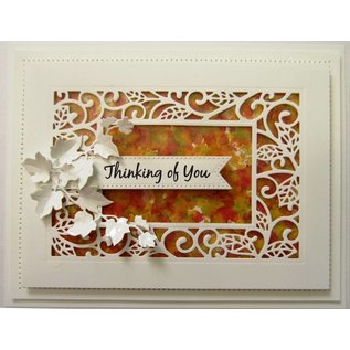 CREATIVE EXPRESSIONS und COUTURE CREATIONS cutting and embossing die: Scattered Leaves