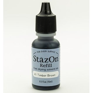 FARBE / STEMPELKISSEN Stazon refill bottle, brown