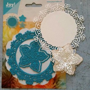 Joy!Crafts / Jeanine´s Art, Hobby Solutions Dies /  Troquelado y estampado de plantilla: Círculo con flores