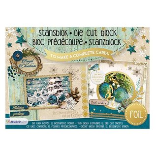 Studio Light Punching block A5: Royal Christmas with foil nr.12