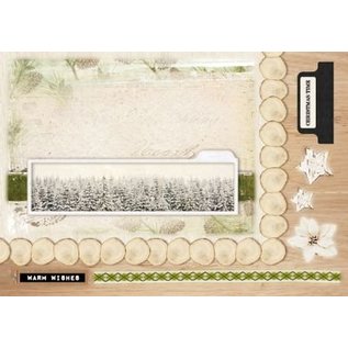 Studio Light Punching block A5: Woodland Winter with foil nr.07