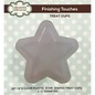 CREATIVE EXPRESSIONS und COUTURE CREATIONS Set of 6 plastic semi-stars