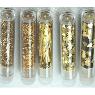 BASTELZUBEHÖR, WERKZEUG UND AUFBEWAHRUNG Glitter & tinsel set with 5 vials