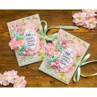 BLUMEN (MINI) UND ACCESOIRES Fleurs en papier: rose, rose