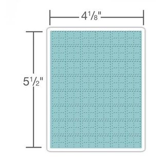 Prägefolder Embossing Folder: Tim Holtz, Stitched Plaid