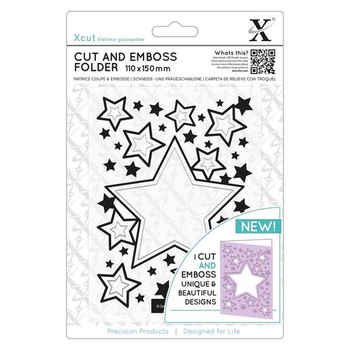 Docrafts / X-Cut Cutting & Embossing: étoiles, format A5! Docrafts / X-Cut Cutting & Embossing: étoiles, format A5!