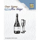 Stempel / Stamp: Transparent Clear stamp: wine tasting