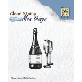 Stempel / Stamp: Transparent Clear stamp: wine tasting