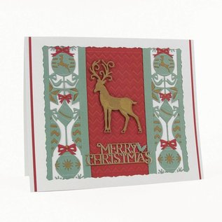 Tonic Studio´s Stamping stencils: Decorative frames Rectangles with Christmas motifs