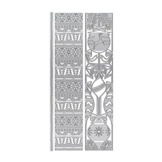 Tonic Studio´s matrices de coupe: rectangles de cadre décoratif avec des motifs de Noël