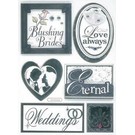 Embellishments / Verzierungen 3D Stickers, Wedding